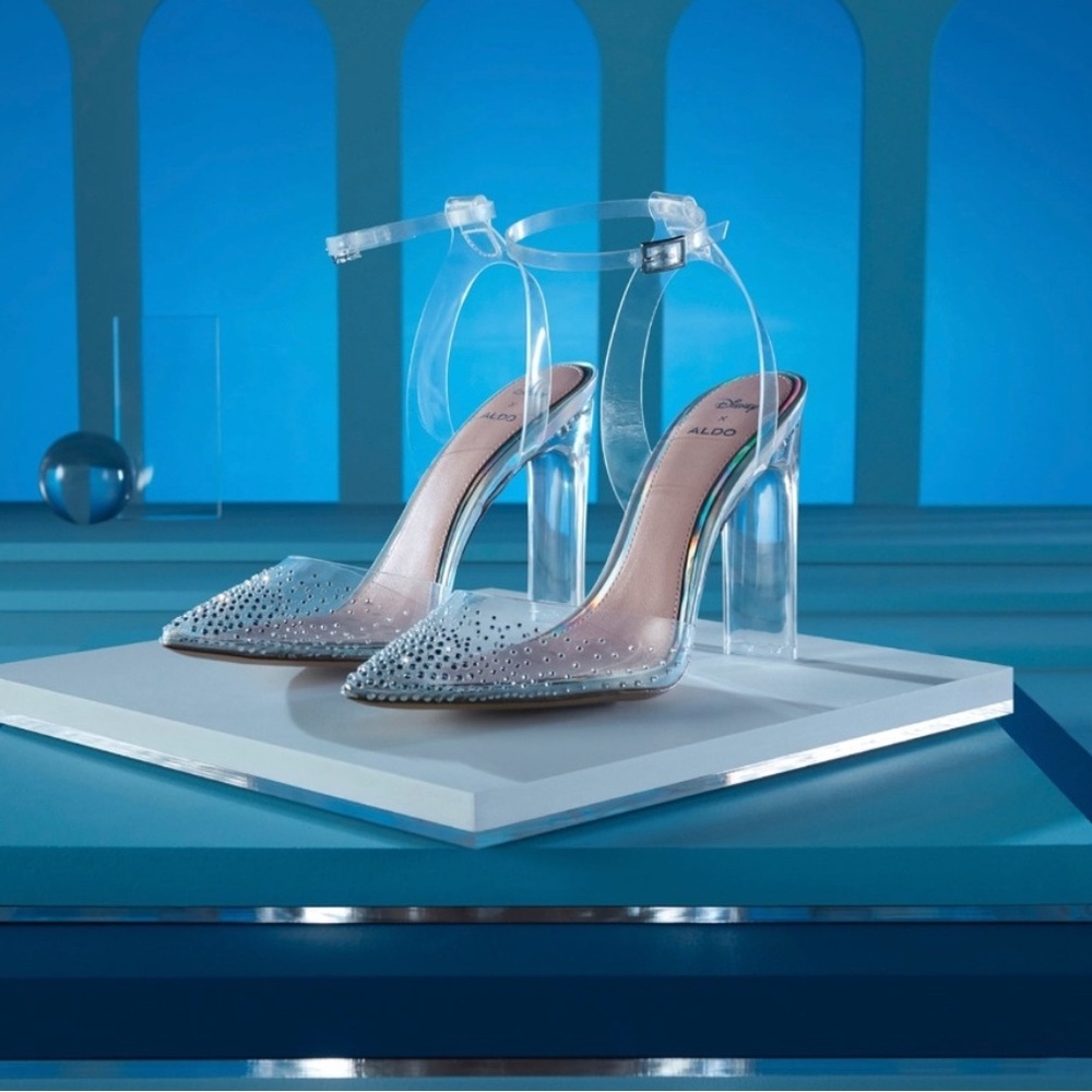 Aldo x Disney Glassslipper Clear Sz 10 New in box